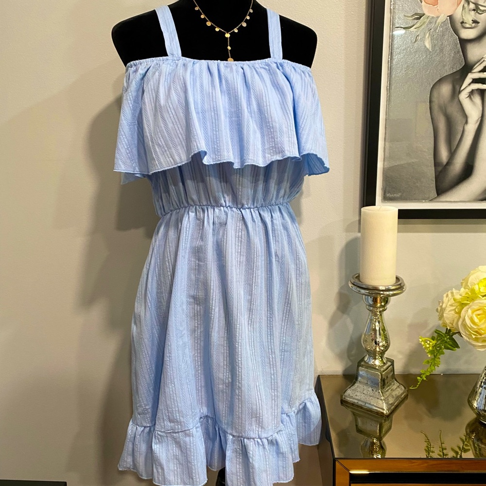 NWT Summer Light Blue Dress, Size 8